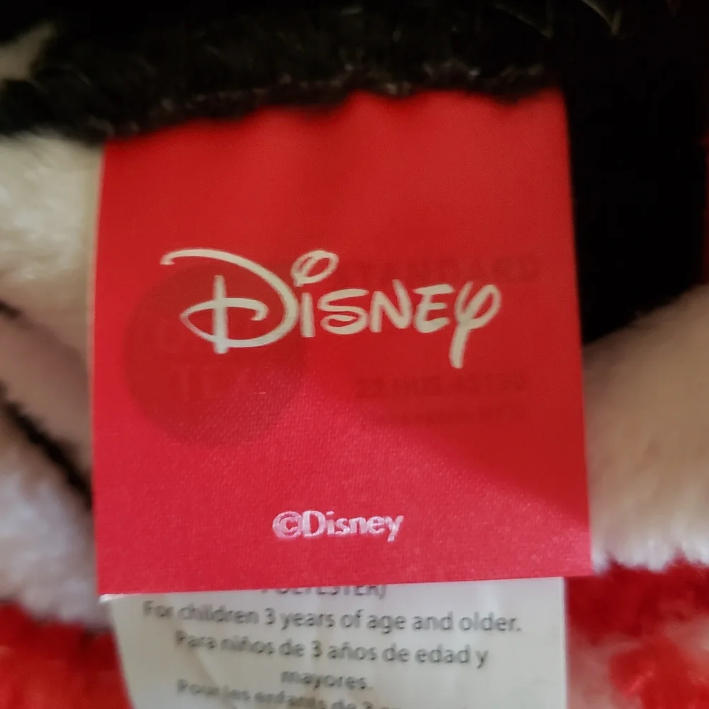 Disney Mickey Mouse Santa Candy Cane Red Christmas Plush Throw Blanket 50x70 NWT